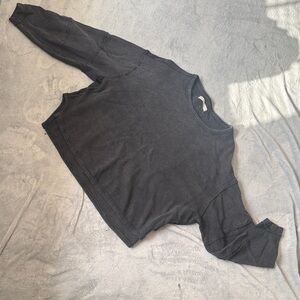 We The Free Charcoal Gray Top